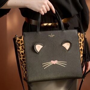 NWT Kate Spade Leopard Hayden Run Wild Tote Bag
